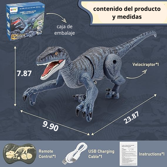 VELOCIRAPTOR/ JUGUETE CON CONTROL REMOTO